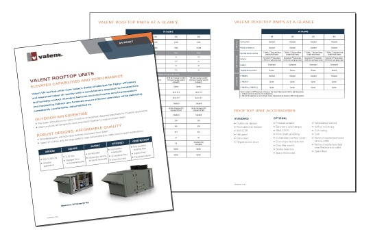Valent Rooftop Units (RTUs) - Elevated Capabilities and Performance